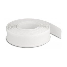 DeLOCK Funda trenzada con cierre de gancho y lazo 10 m x 19 mm blanco