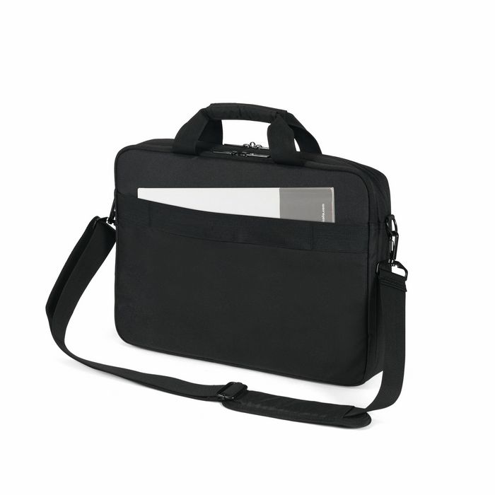 Dicota Top Traveller CORE 13-14.1" Maletín para portátil, PET Reciclado, 300D, Negro