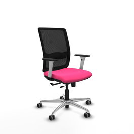 PIQUERAS Y CRESPO Silla de oficina Haches Rosa y Negro