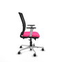 PIQUERAS Y CRESPO Silla de oficina Haches Rosa y Negro