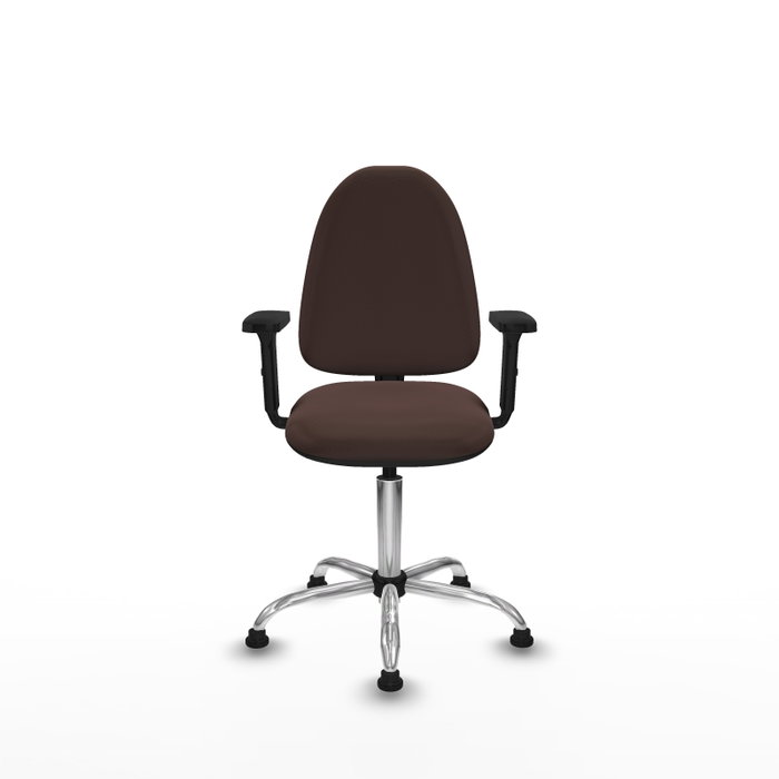 PIQUERAS Y CRESPO Silla de oficina Aýna Marrón oscuro con Brazos 2D PIQUERAS Y CRESPO Silla de oficina Aýna Marrón oscuro con Brazos 2D