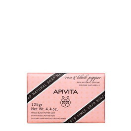 Apivita Natural Rose Pastilla de jabón aromatizada 125 g