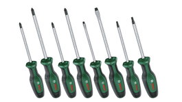 Bosch Juego de 8 Destornilladores PH/PZ/SL/TX Punta Imán
