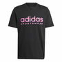 Camiseta de Manga Corta Hombre Adidas House Of Tiro Summer Linear Graphic Negro