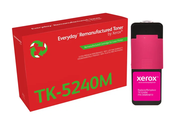 Xerox 006R04810 (TK-5240M) Cartucho de Tóner Remanufacturado Everyday Color Magenta - Rendimiento 3000 páginas - Compatible con Kyocera ECOSYS M5526, P5026