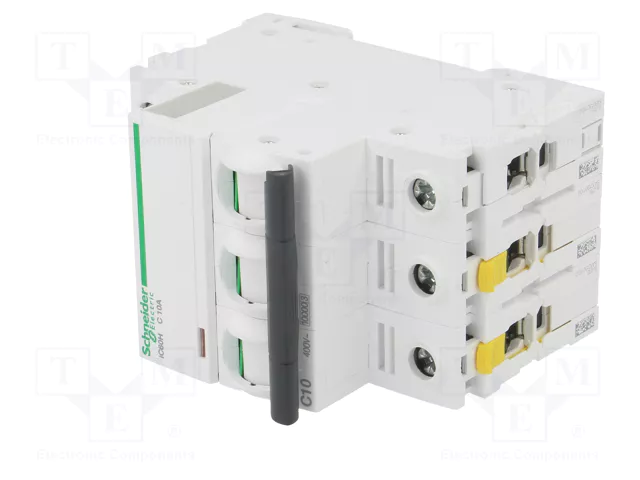 SCHNEIDER ELECTRIC iC60H Interruptor magnetotérmico 10A 3 polos Caract C SCHNEIDER ELECTRIC iC60H Interruptor magnetotérmico 10A 3 polos Caract C