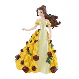 Enesco Figura Decorativa Disney La Bella y la Bestia Floreada 21 cm Resina Pintada a Mano