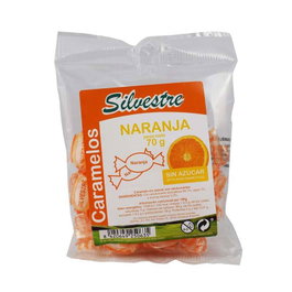 SILVESTRE Caramelos de Naranja sin Azúcar 70g