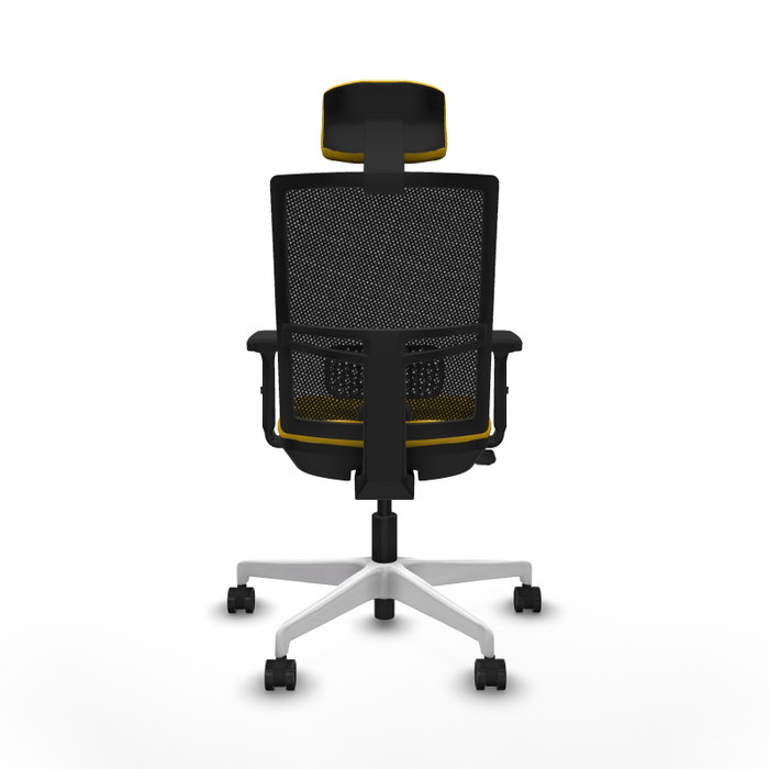 PIQUERAS Y CRESPO Silla de oficina Yunquera con mecanismo Sincro/Traslack, Amarillo y Negro PIQUERAS Y CRESPO Silla de oficina Yunquera con mecanismo Sincro/Traslack, Amarillo y Negro