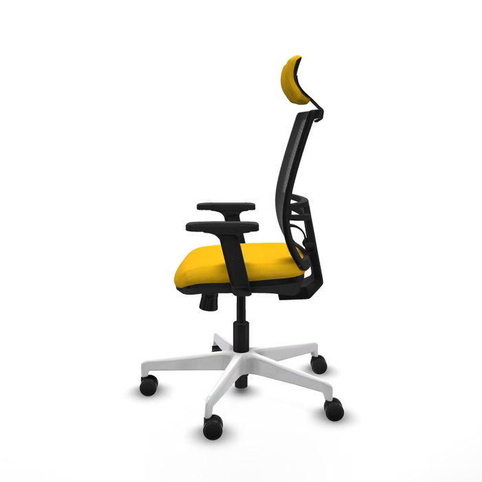 PIQUERAS Y CRESPO Silla de oficina Yunquera con mecanismo Sincro/Traslack, Amarillo y Negro PIQUERAS Y CRESPO Silla de oficina Yunquera con mecanismo Sincro/Traslack, Amarillo y Negro