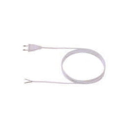 Bachmann Cable de Alimentación H03VVH2-F 2x0.75mm², 2m, Blanco, con Euroconector
