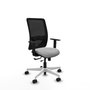 PIQUERAS Y CRESPO Silla de oficina Zulema con mecanismo Sincro/Traslack, Gris claro y Negro
