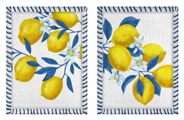 DKD Home Decor Cuadro MDF Limones 30x2x40 Surtido de 2