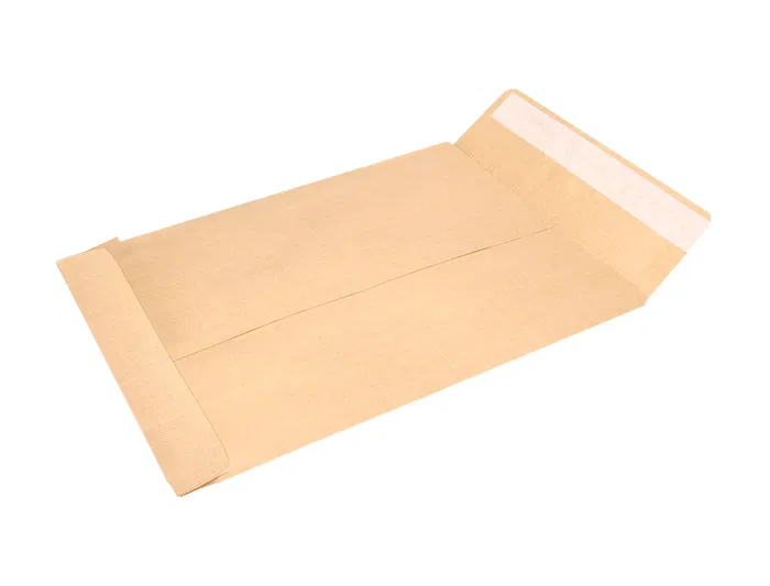 Liderpapel Sobre Bolsa B5 176x250 mm Kraft Tira de Silicona Caja 500 Unidades