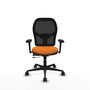 PIQUERAS Y CRESPO Silla de oficina Jorquera Naranja y Negro