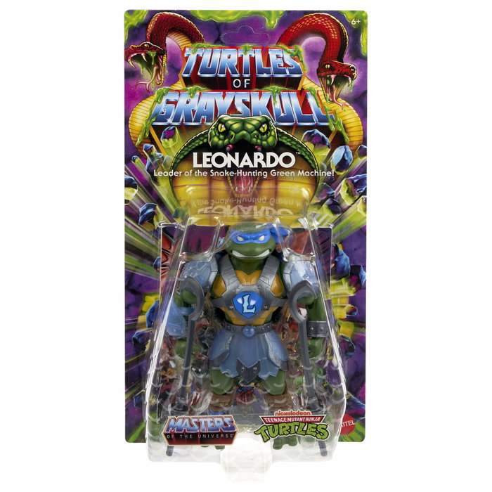 Mattel MOTU x TMNT: Turtles of Grayskull Leonardo 14 cm