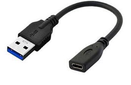 MicroConnect Adaptador USB A Macho a USB-C Hembra 3.2 Gen 1, 0,2m