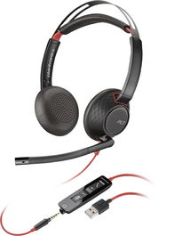 HP Blackwire 5220 Stereo USB-A Headset - Auriculares Diadema para Trabajo y Oficina, Comodidad Ergonómica