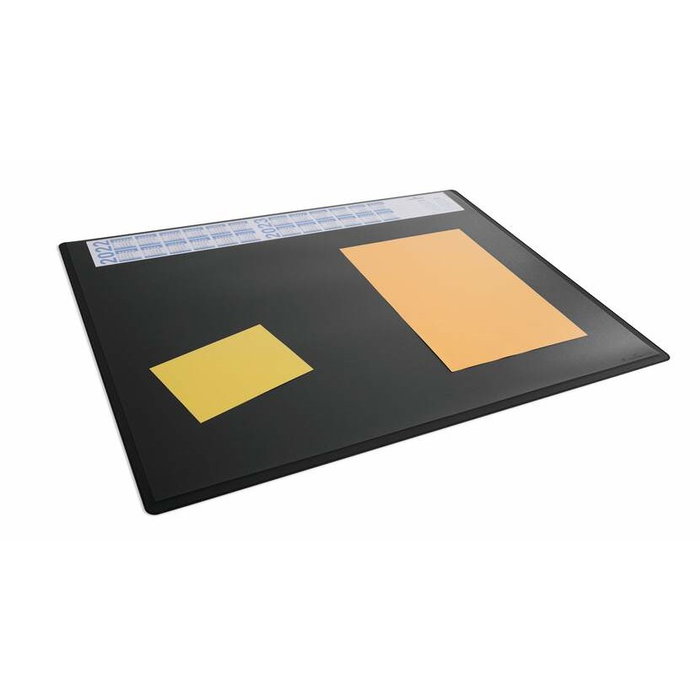 Durable Base de escritura PP con calendario anual 650x500 mm Negro