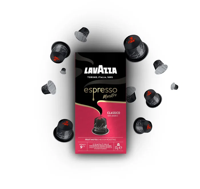 Lavazza Cápsula de Café Espresso Maestro Classico Intensidad 9/13 para Nespresso - Caja de 10 Unidades