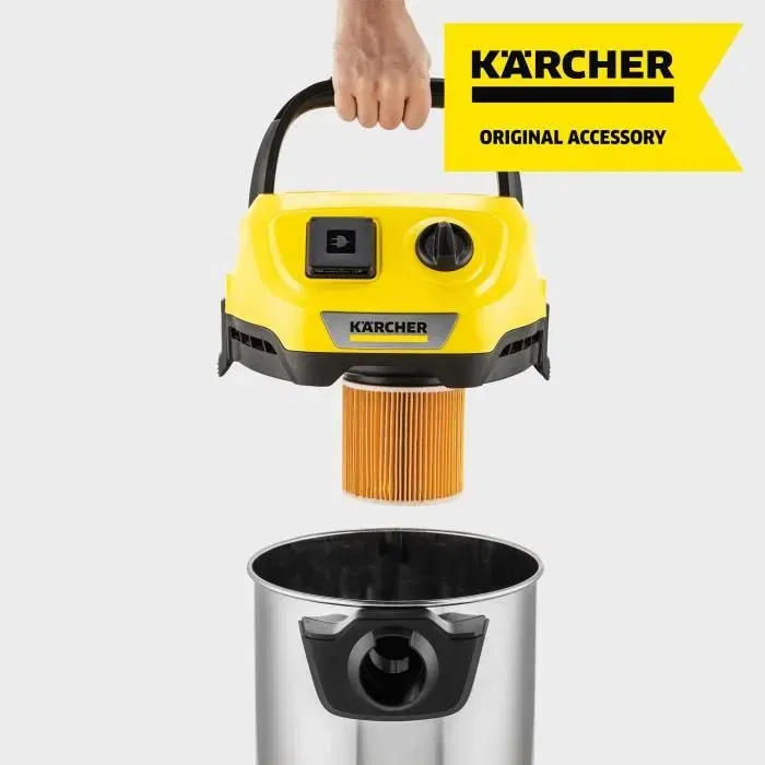 Karcher Filtro Cartucho KAR4054278598819 para Aspiración Seca y Húmeda WD2 / WD3