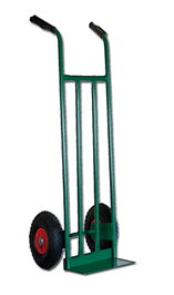 LAMS Carretilla de Almacén HT1849 con Rueda Neumática y Pala Corta Verde