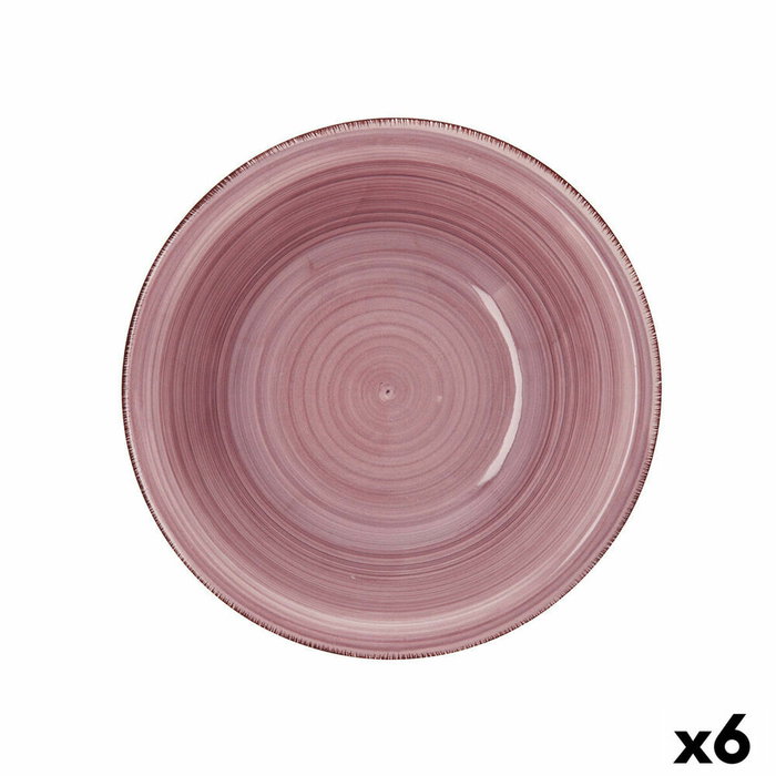 Quid Ensaladera Cerámica Vita Peoni Rosa 23 cm (6 Unidades) sleeves