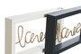 DKD Home Decor Decoración Luminosa de Madera Love Surtido de 2 unidades