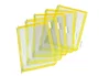 Djois Fundas Portacatalogos DIN A4 PVC Antirreflejo Color Amarillo Pack 10 Unidades 50x380x250 mm