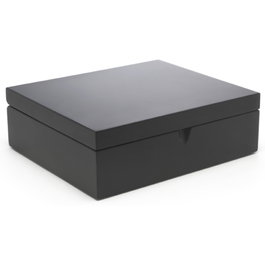 Bredemeijer Caja para Bolsitas de Té de 6 Compartimentos Negro 184006