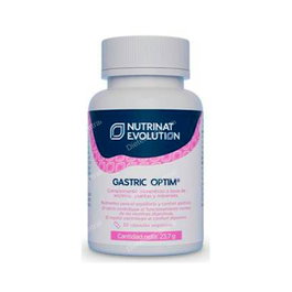 Nutrinat Evolution Gastric Optim Vcaps 90 Cápsulas - Complemento Alimenticio con Enzimas, Regaliz y Calcio para el Apoyo Digestivo y la Acidez
