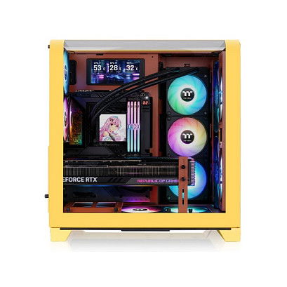 Thermaltake Midi Tower View 390 Air Butter Caramel CA-11F-00MMWN-00 Torre PC ATX/micro ATX/Mini-ITX con Panel de Vidrio Templado y Puertos USB 3.2