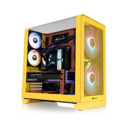 Thermaltake Midi Tower View 390 Air Butter Caramel CA-11F-00MMWN-00 Torre PC ATX/micro ATX/Mini-ITX con Panel de Vidrio Templado y Puertos USB 3.2