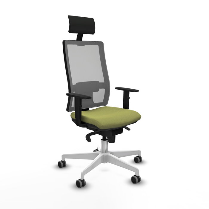 PIQUERAS Y CRESPO Silla de oficina Horna con mecanismo Sincro, Verde oliva y Gris PIQUERAS Y CRESPO Silla de oficina Horna con mecanismo Sincro, Verde oliva y Gris
