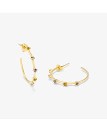 Radiant Pendientes Aros Mediano Gold FANTASY Dorado