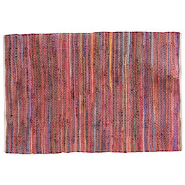 Home Deco Factory Alfombra Tapis Multicolor para Sala de Estar, 170x120 cm, Acabado con Irregularidades, 0.5 cm de Altura