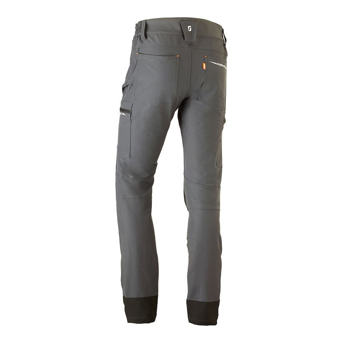 Juba Dynamic Pantalón de Trabajo Multibolsillos Elástico Unisex Gris Talla XL