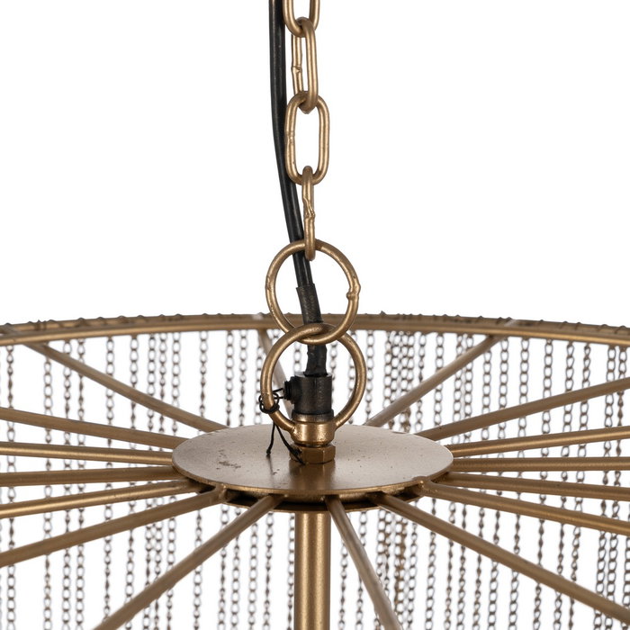 Lámpara Techo Oro Metal 60 X 60 X 80 cm Lámpara Techo Oro Metal 60 X 60 X 80 cm