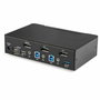 StarTech.com Switch KVM de 2 Puertos DisplayPort 4K a 60Hz con Hub USB 3.0 y Audio