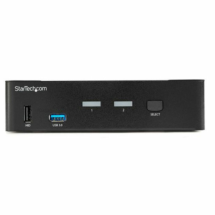 StarTech.com Switch KVM de 2 Puertos DisplayPort 4K a 60Hz con Hub USB 3.0 y Audio