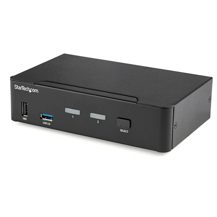 StarTech.com Conmutador KVM 2 Puertos DisplayPort 4K 60Hz, USB 3.0, Audio, SV231DPU3 4K - Switch KVM para Controlar 2 Ordenadores con 1 Teclado, Ratón y Monitor StarTech.com Conmutador KVM 2 Puertos DisplayPort 4K 60Hz, USB 3.0, Audio, SV231DPU3 4K - Switch KVM para Controlar 2 Ordenadores con 1 Teclado, Ratón y Monitor