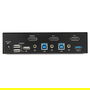 StarTech Switch KVM de 2 Puertos DisplayPort - 4K a 60Hz para Una Pantalla con Hub USB 3.0 y Audio - Controla 2 PCs - Modelo TAA