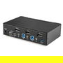 StarTech Switch KVM de 2 Puertos DisplayPort - 4K a 60Hz para Una Pantalla con Hub USB 3.0 y Audio - Controla 2 PCs - Modelo TAA