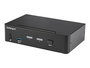 StarTech.com Conmutador KVM 2 Puertos DisplayPort 4K 60Hz, USB 3.0, Audio, SV231DPU3 4K - Switch KVM para Controlar 2 Ordenadores con 1 Teclado, Ratón y Monitor