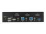 StarTech.com Conmutador KVM 2 Puertos DisplayPort 4K 60Hz, USB 3.0, Audio, SV231DPU3 4K - Switch KVM para Controlar 2 Ordenadores con 1 Teclado, Ratón y Monitor
