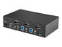 StarTech.com Conmutador KVM 2 Puertos DisplayPort 4K 60Hz, USB 3.0, Audio, SV231DPU3 4K - Switch KVM para Controlar 2 Ordenadores con 1 Teclado, Ratón y Monitor