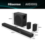Hisense AX5100Q Barra de Sonido 5.1 con Subwoofer Inalámbrico