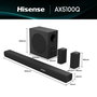 Barra de Sonido Hisense AX5100Q 580 W Negro