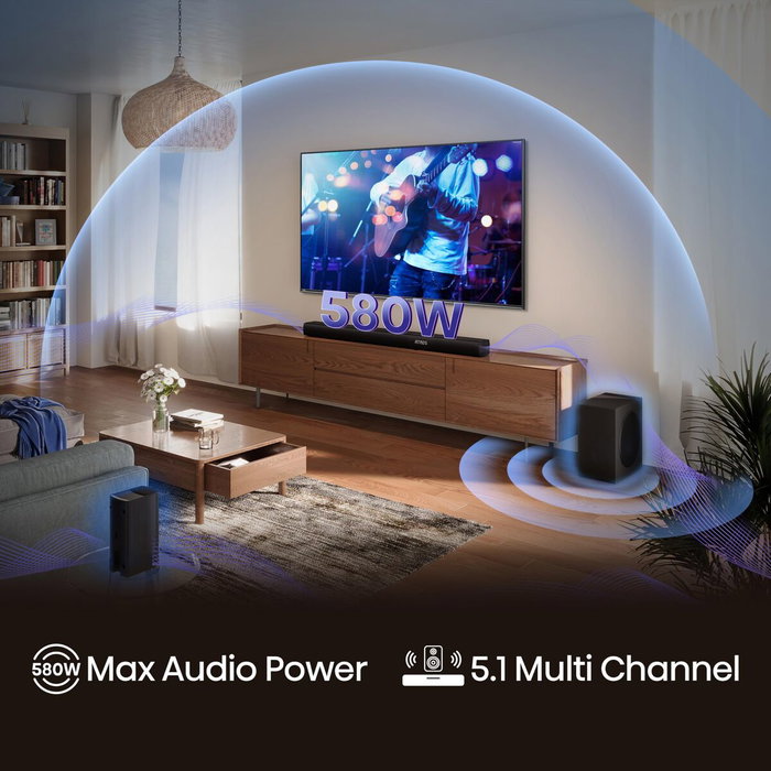 Barra de Sonido Hisense AX5100Q 580 W Negro