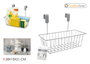 Confortime Cesta Colgante Cocina Grey 28 cm x 15 cm x 21 cm (12 Unidades)